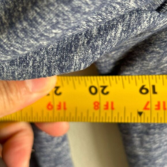 Lululemon Mens Surge Warm Crew Neck Long Sleeve Shirt Blue Black Size Large - Picture 2 of 8